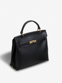 « Esplorando l’Eleganza: La Borsa Donna a Tracolla Selena in Pelle Noir/Grise Firmate »