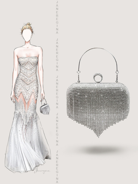 Splendore Autunnale: La Pochette Argento Che Illumina La Serata